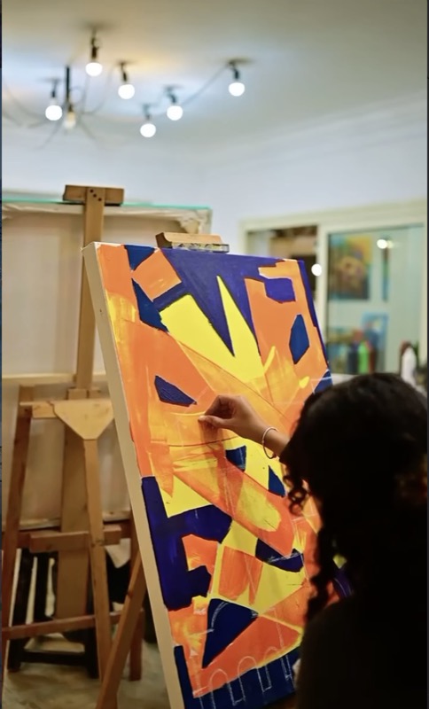 Yasir Rizvi art reel on Instagram